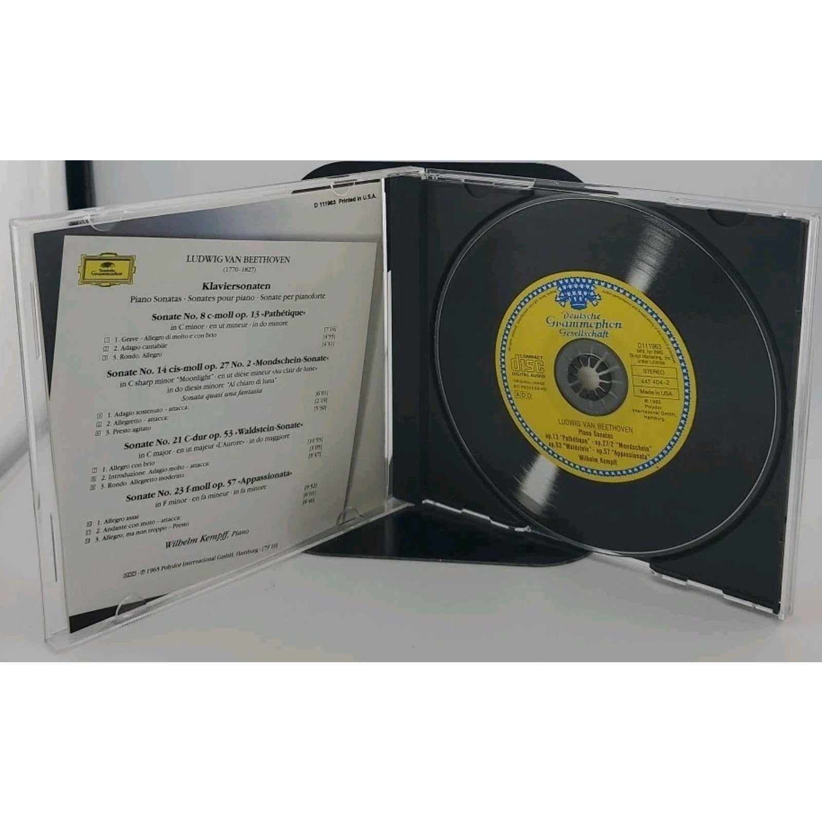 Sonatas by Beethoven / Kempff (CD, 1996)