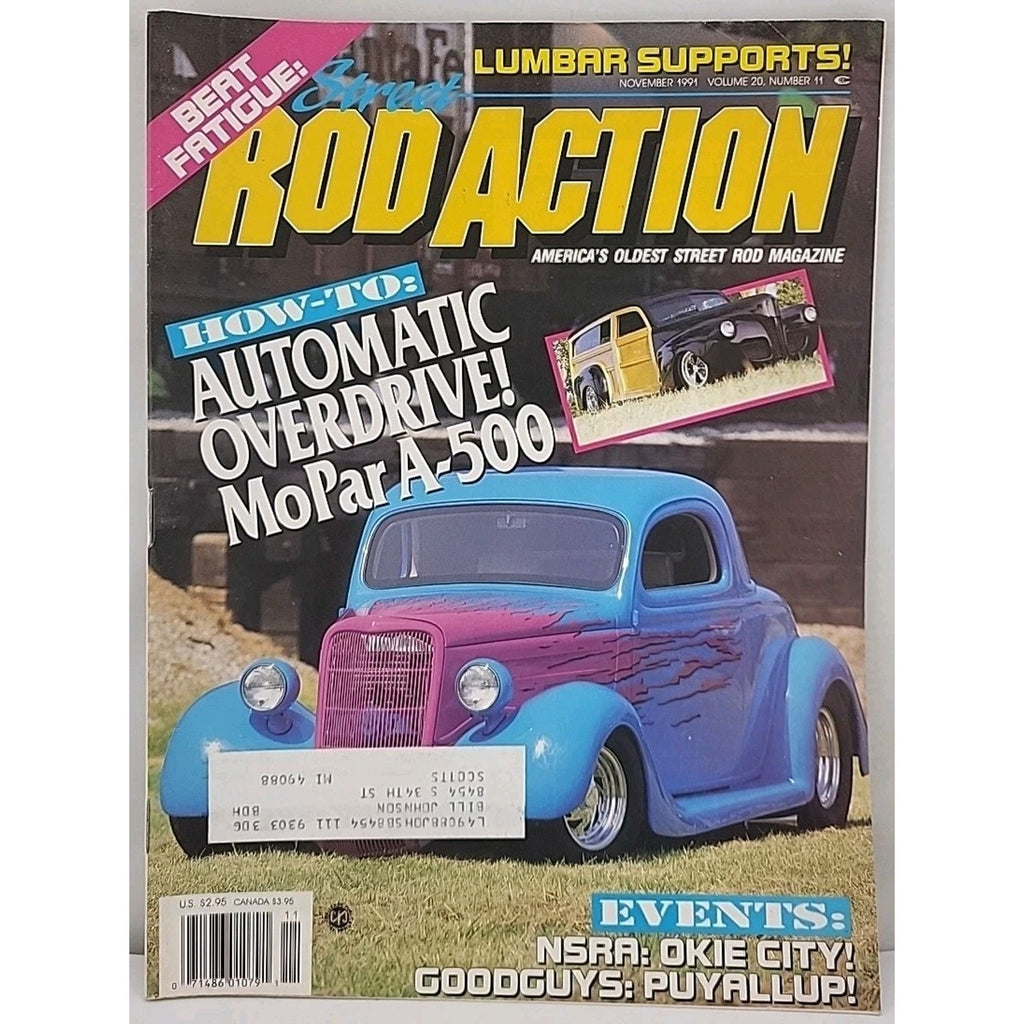 Street Rod Action Magazine November 1991 Volume 20 Number 11
