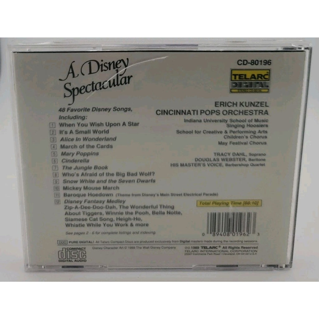 Disney Spectacular by Erich Kunzel (CD, 1989)