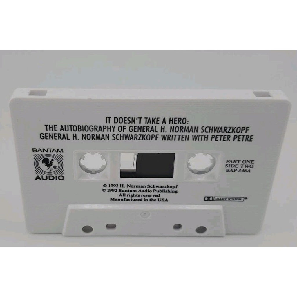 General H. Norman Schwarzkopf It Doesnt Take A Hero 4 Parts Cassette