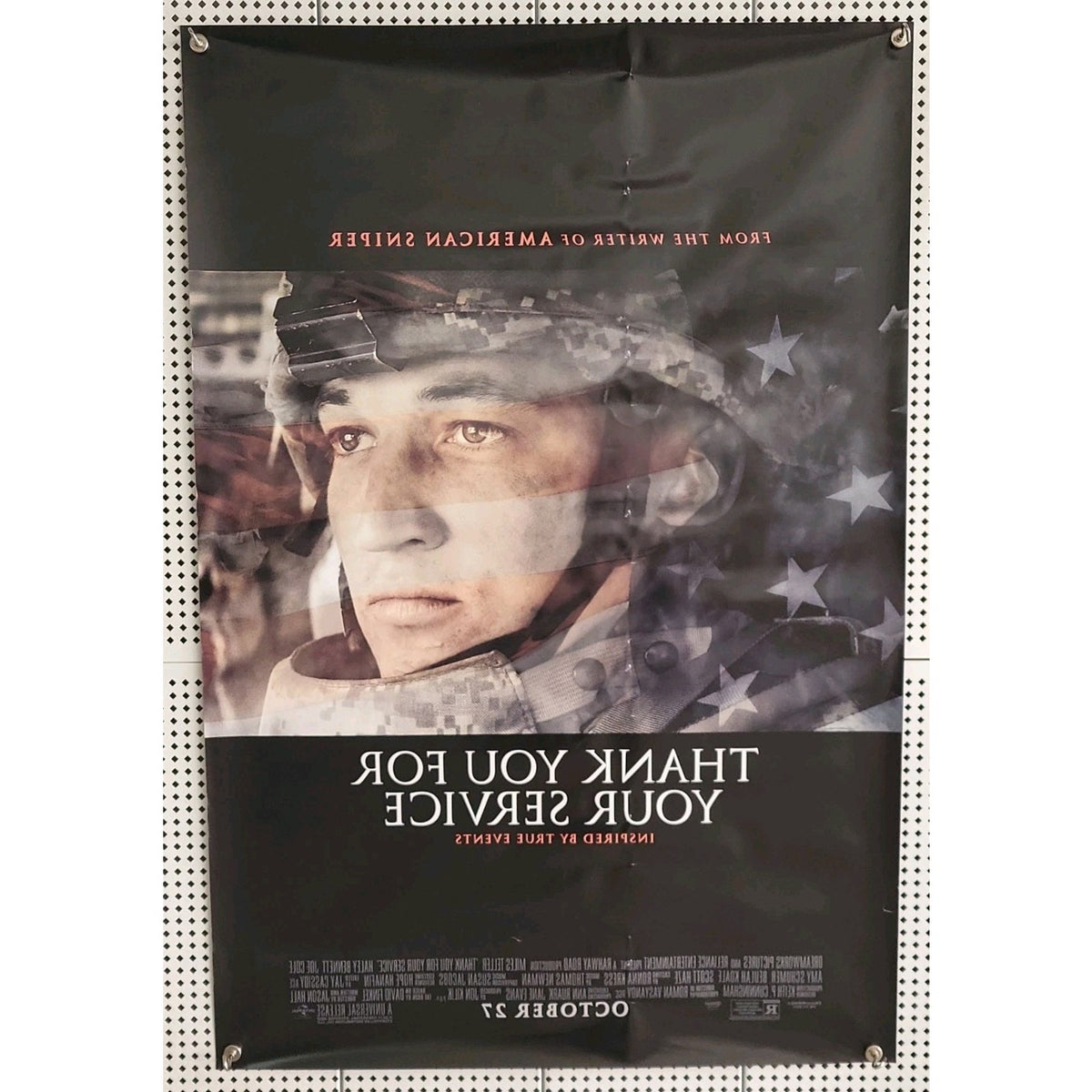 2017 Thank You For Your Service Double Sided Original Theatre Movie Poster 27x40