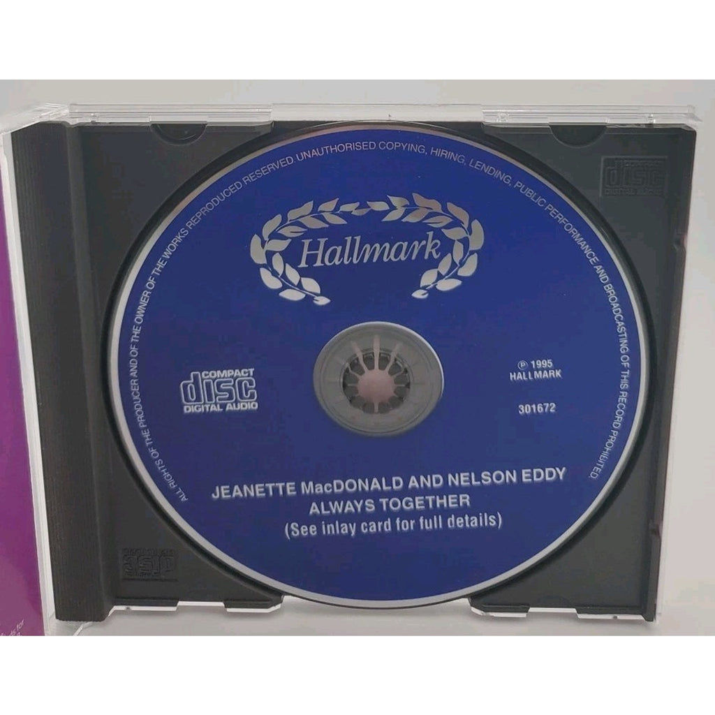 Always Together- Jeanette MacDonald & Nelson Eddy- 21 Love Songs CD