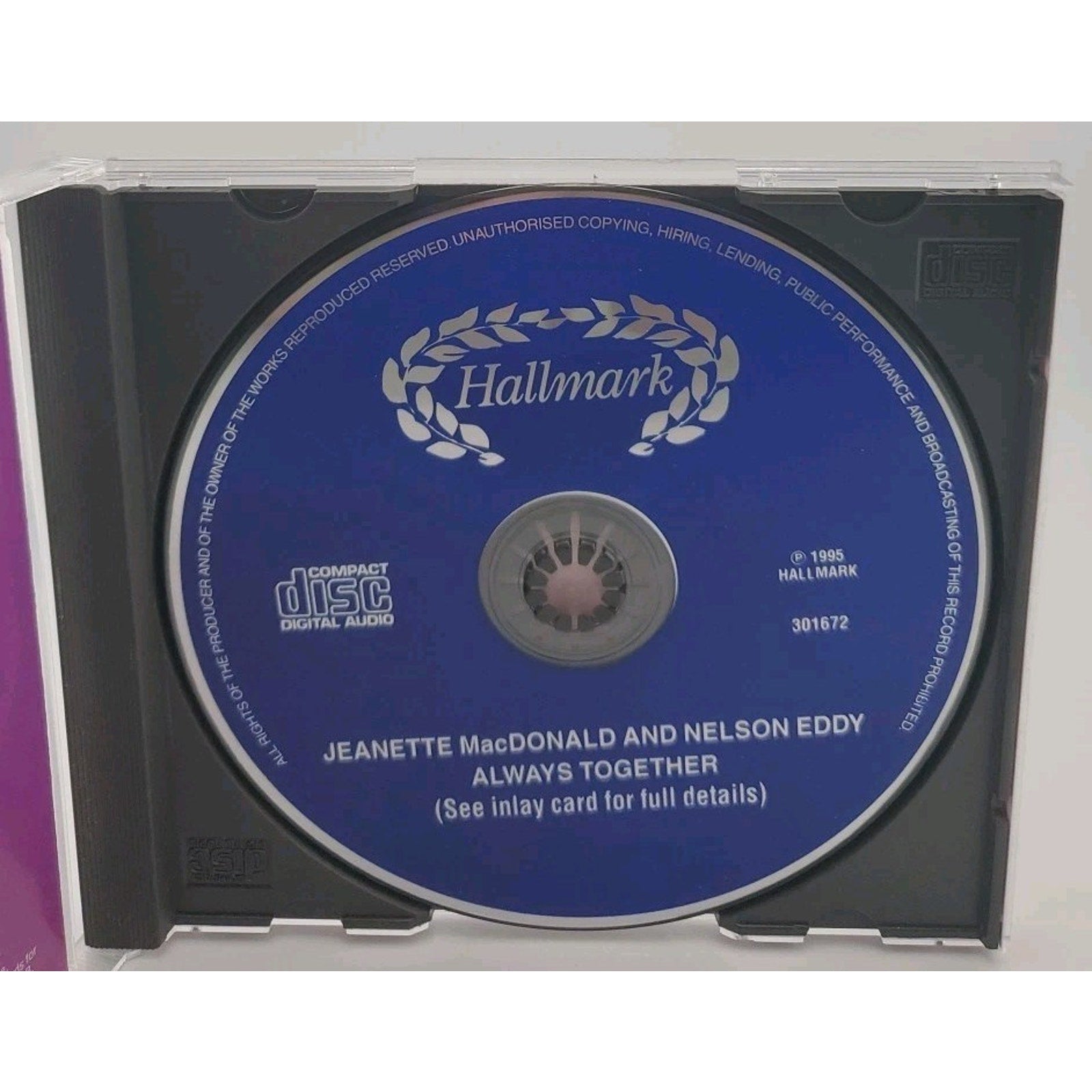Always Together- Jeanette MacDonald & Nelson Eddy- 21 Love Songs CD