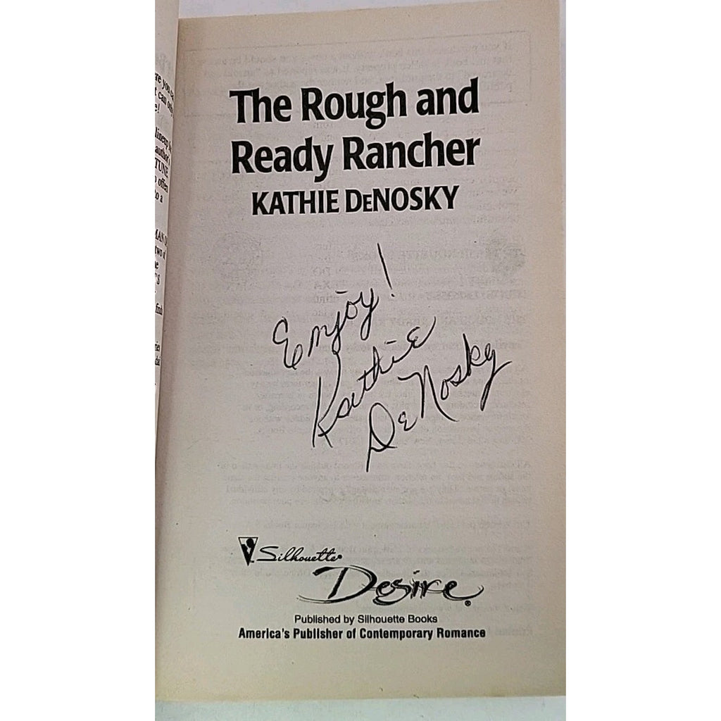 Rough and Ready Rancher by Kathie DeNosky (2001, Mass Market) *Signed*