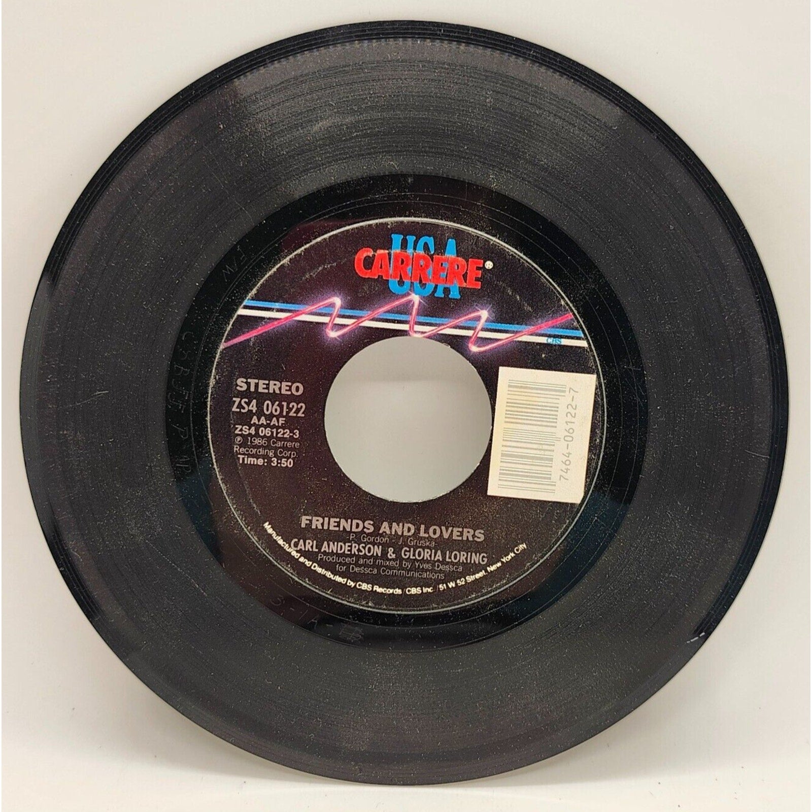 Friends and Lovers / You Always Knew by Gloria Loring (Record) - ZS4 06122