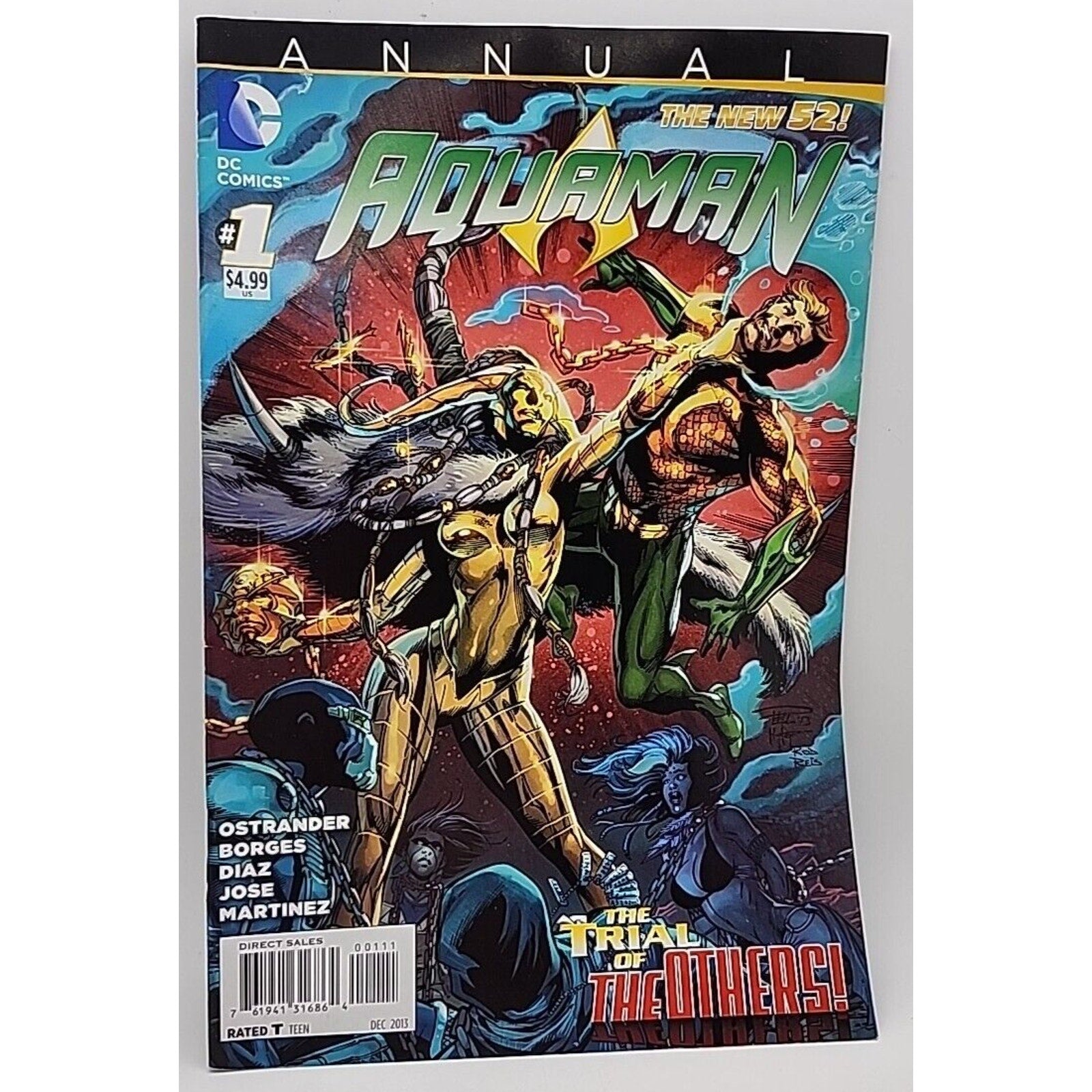 DC Comics #1 Annual Aquaman The Trial Of The Others Direct Sales Rated Teen 2013