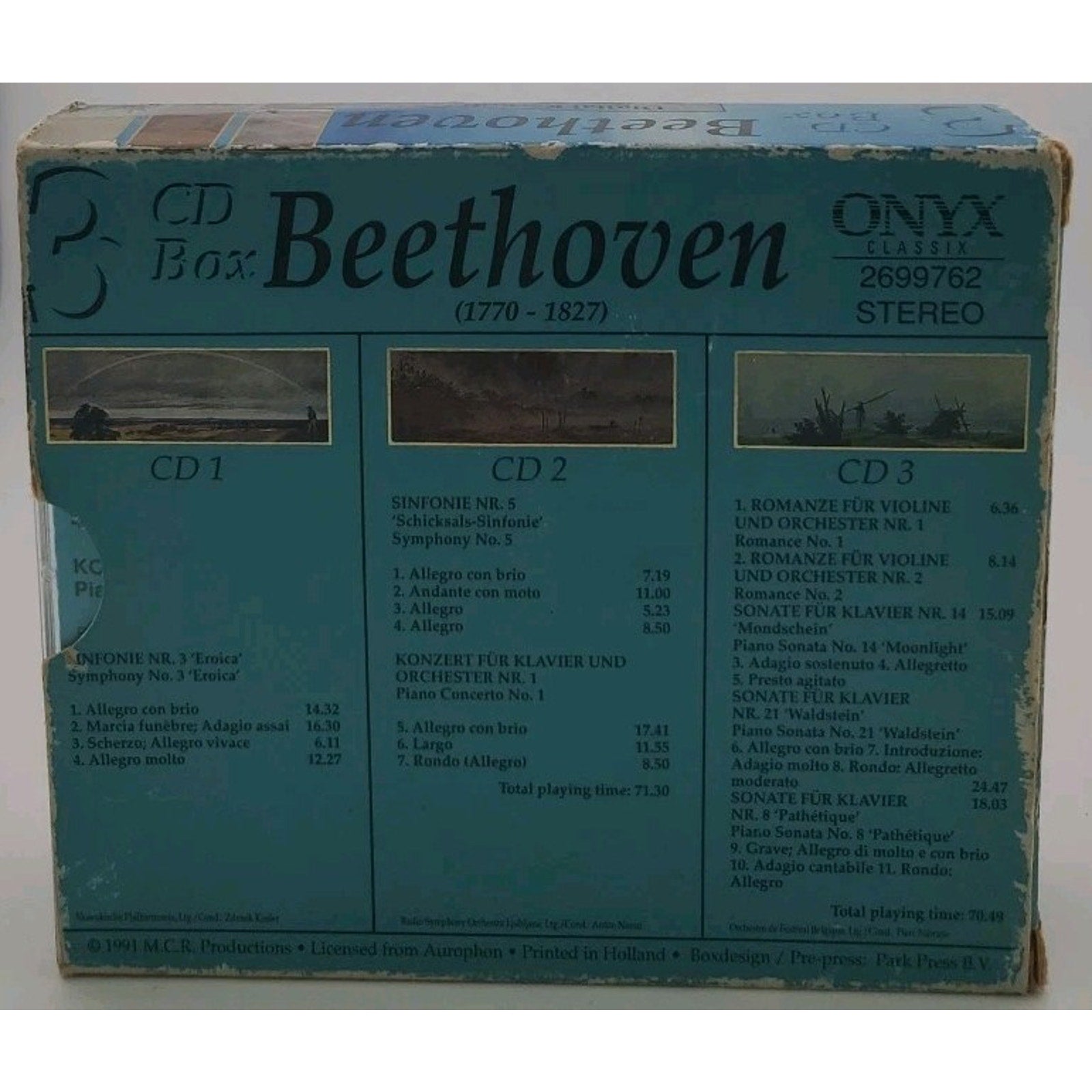 Onyx Classix Beethoven (3 CD SET)