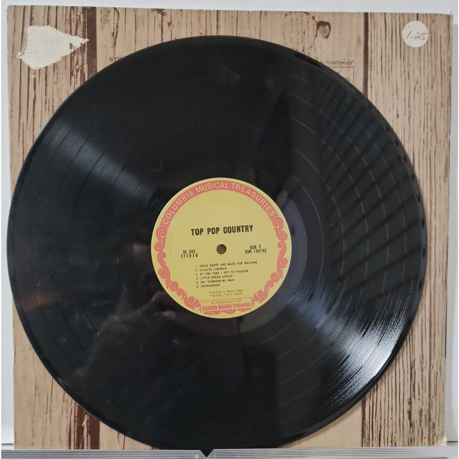 The Billy Sherrill Singers – Top Pop Country (Record)