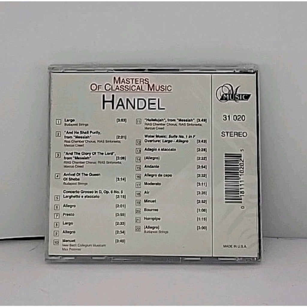 Masters Of Classical Music: Handel - Vol. 10 (CD, 1998) *Brand New*