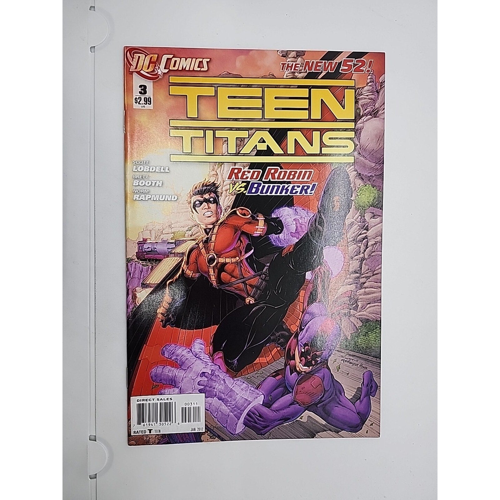 DC Comics The New 52 Teen Titans #3 Red Robin vs Bunker (2012)