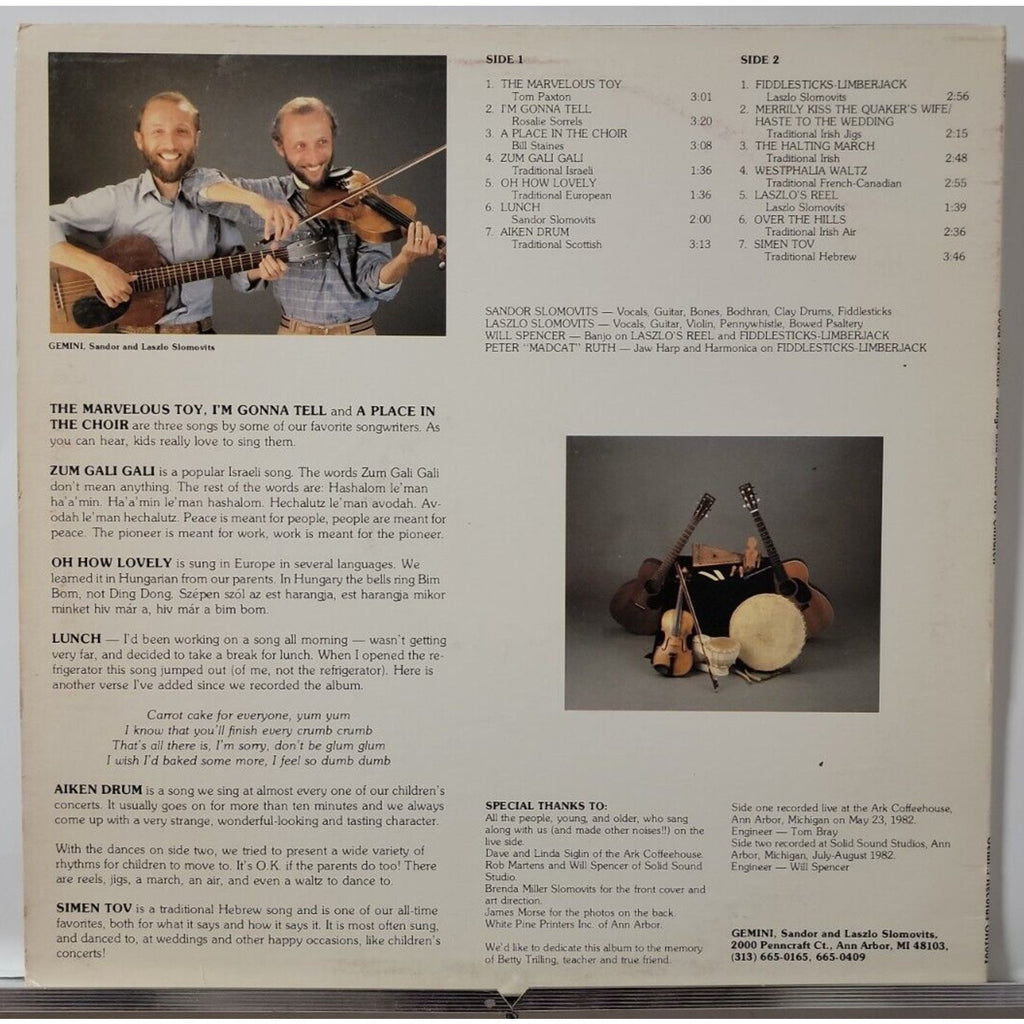Gemini – Good Mischief - Songs And Dances For Children (Record)