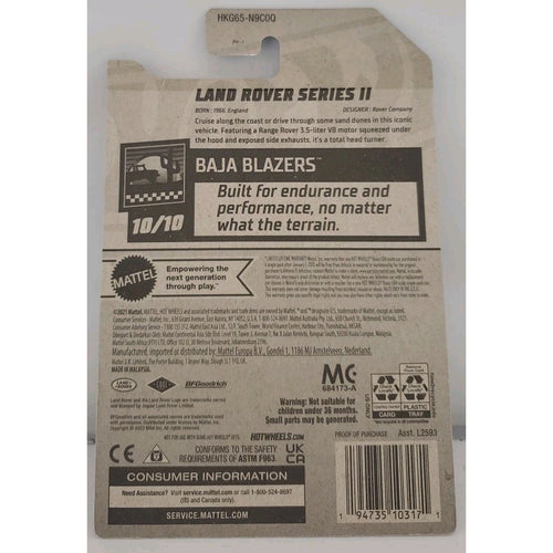 2023 Hot Wheels BAJA BLAZERS 10/10 Land Rover Series II 242/250