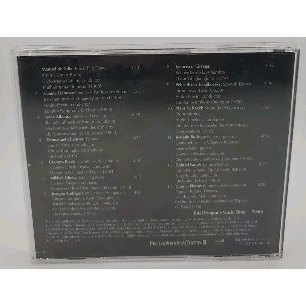 Price Waterhouse Coopers GHRS Collection CD la Falla Debussy Ibeniz 1999