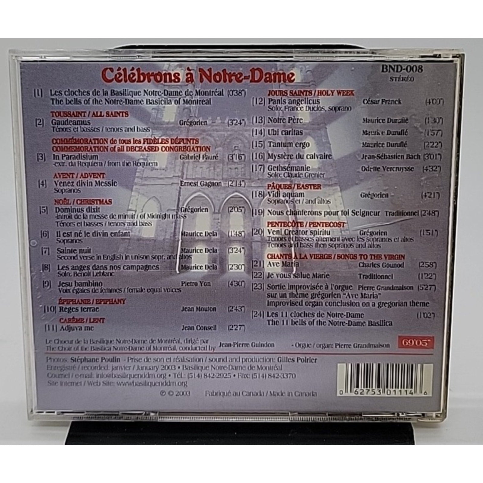 Celebrons A Notre Dame (CD)