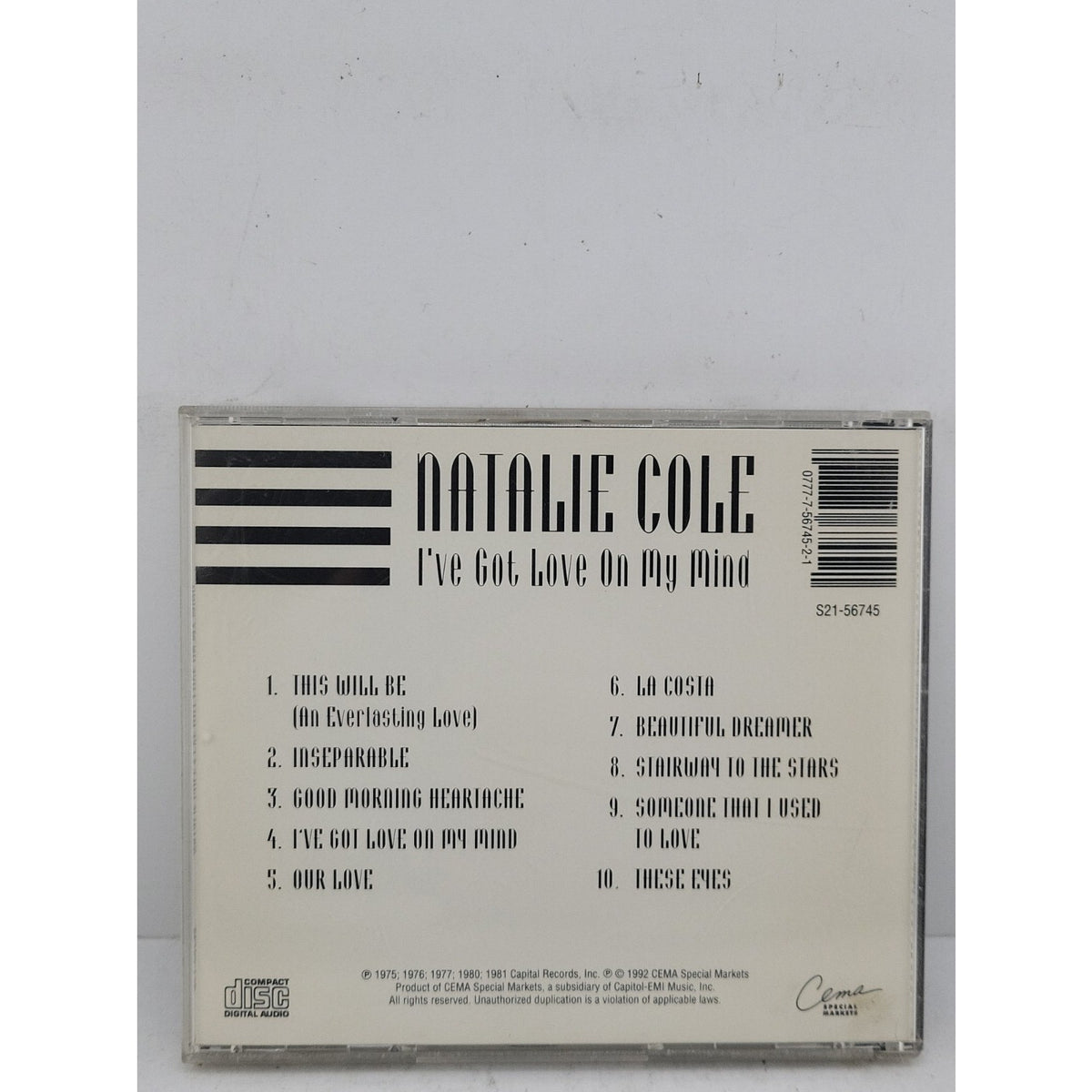 I've Got Love on My Mind by Natalie Cole (CD, 1995)