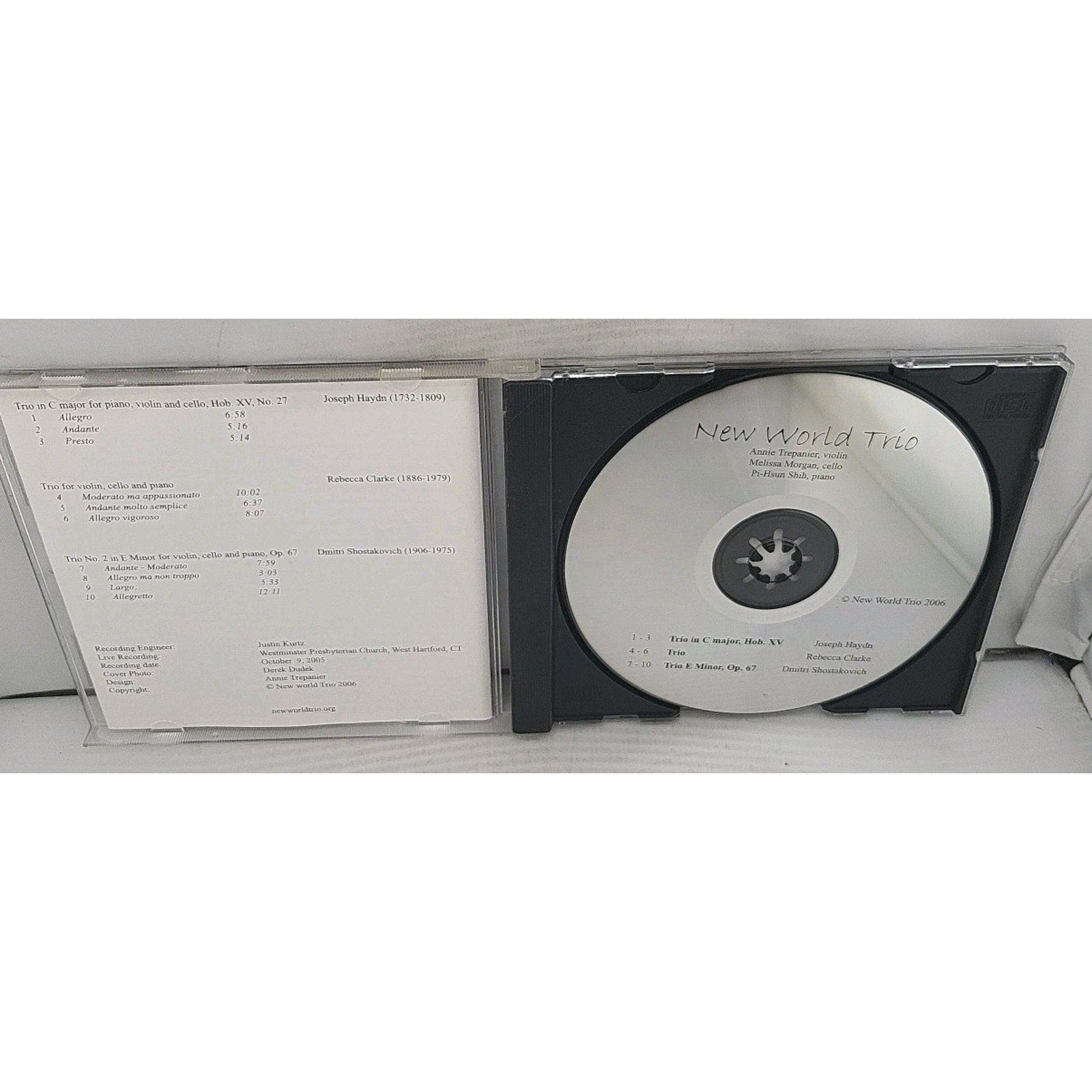 New World Trio - Haydn Clarke Shostakovich CD