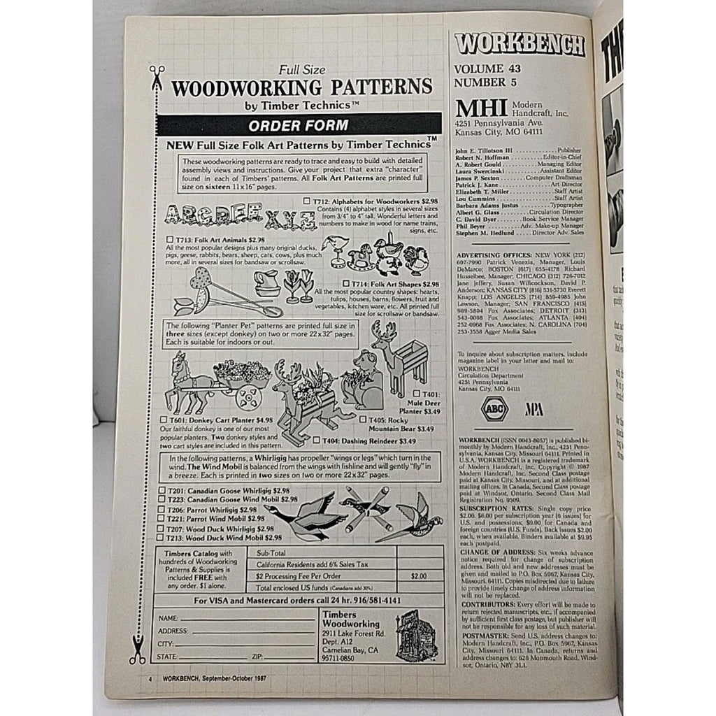 Workbench The Do-It-Yourself Magazine - October 1987 - Volume 43 Number 5