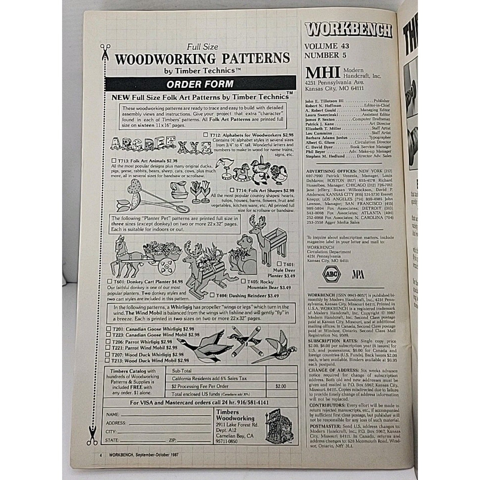 Workbench The Do-It-Yourself Magazine - October 1987 - Volume 43 Number 5