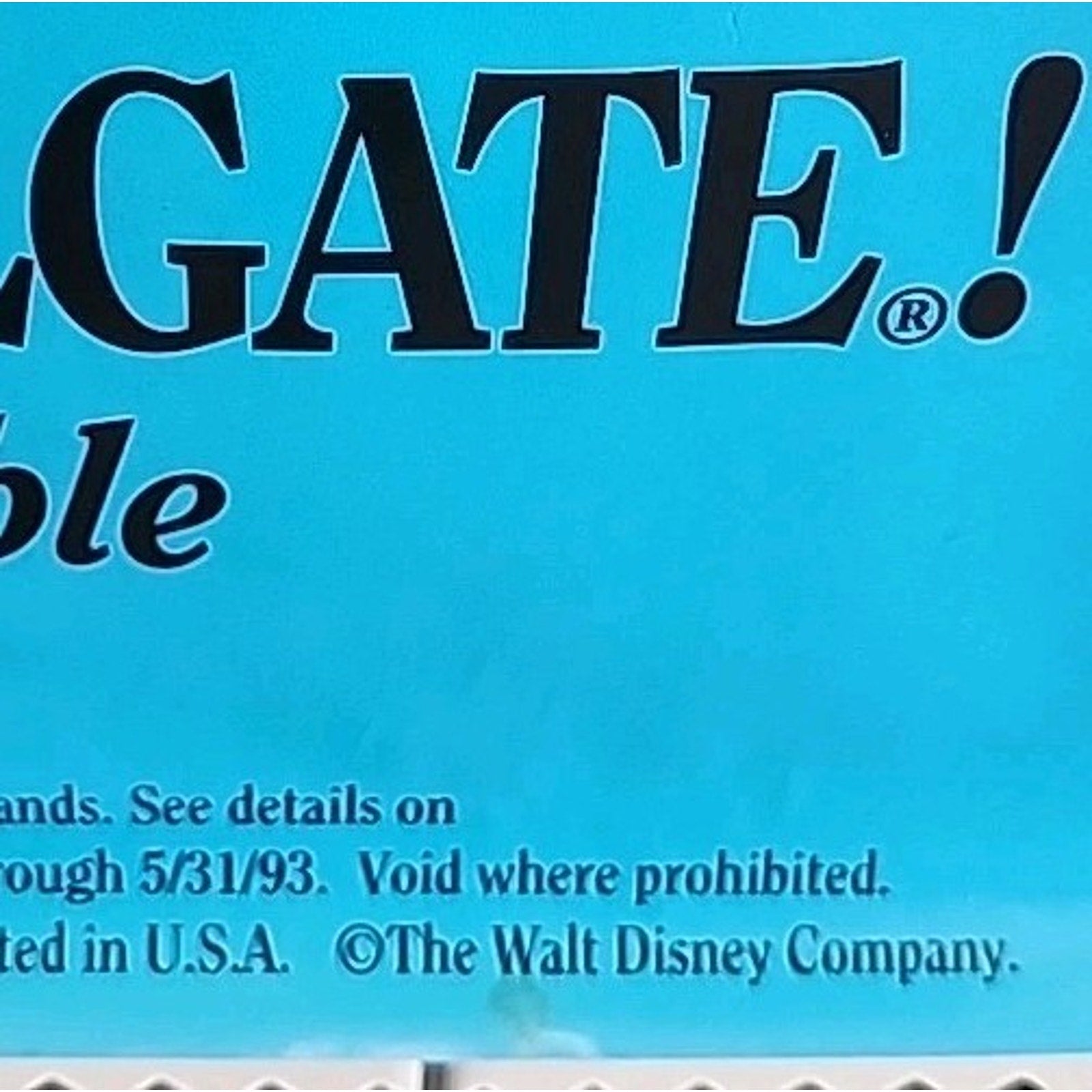 Pinocchio Movie Poster Walt Disney 1993 Video Store 26" x 40" Promo Promotional