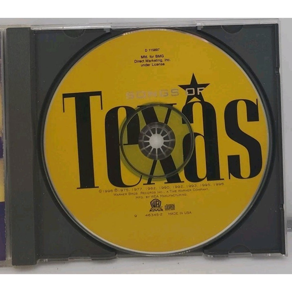 Songs of Texas by Various Artists (CD, Sep-1996, Warner Bros.)