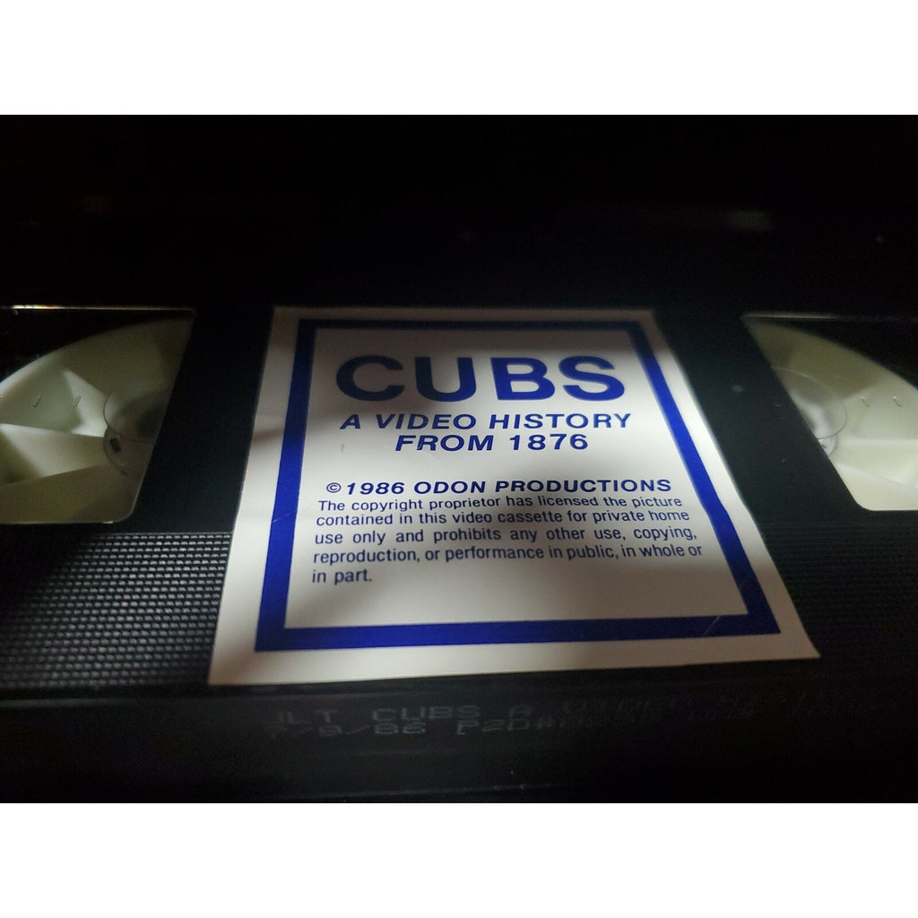 CUBS: A VIDEO HISTORY FROM 1876 HOME VIDEO PROMOTIONAL ORIGINAL POSTER 1986