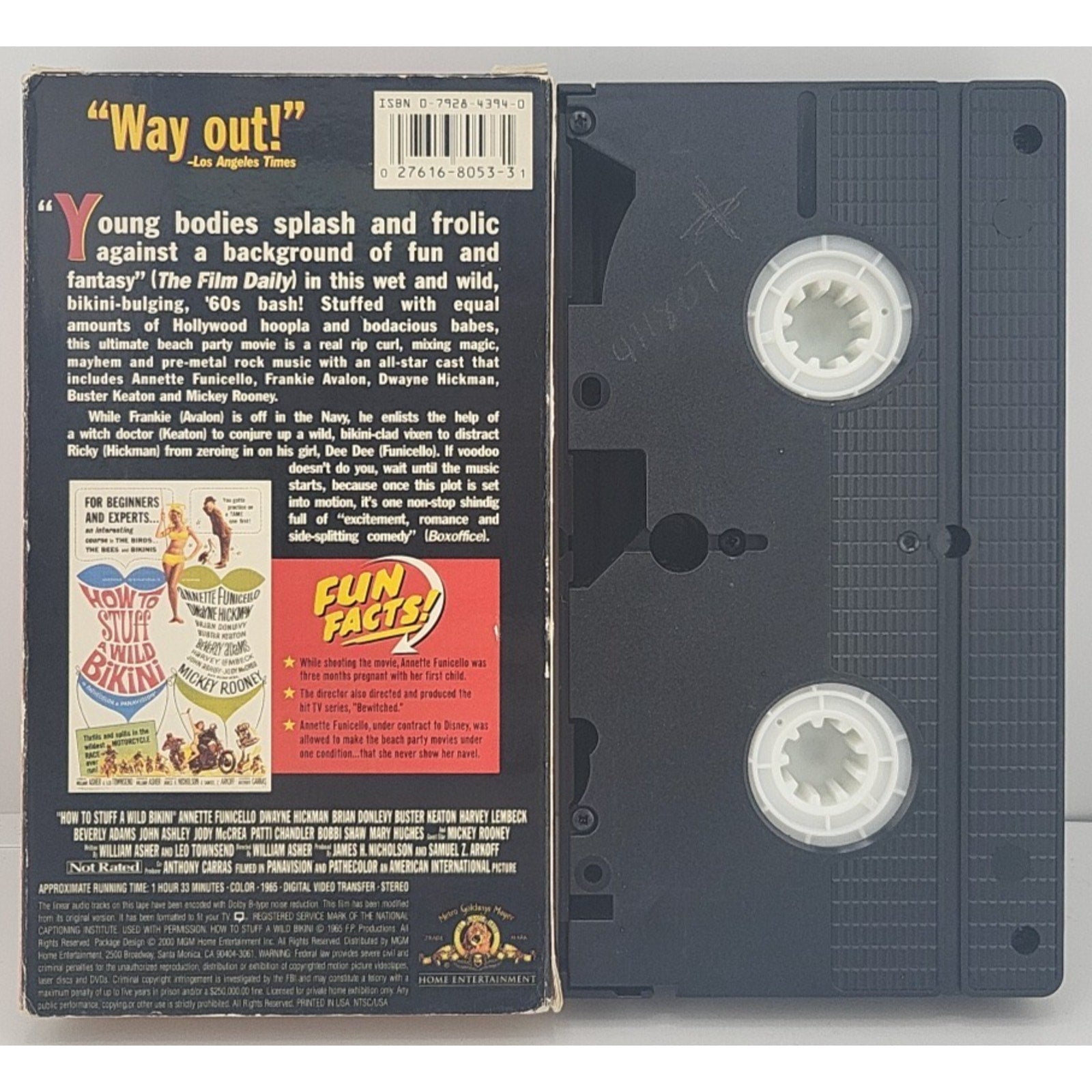 How to Stuff a Wild Bikini (VHS, 2000)