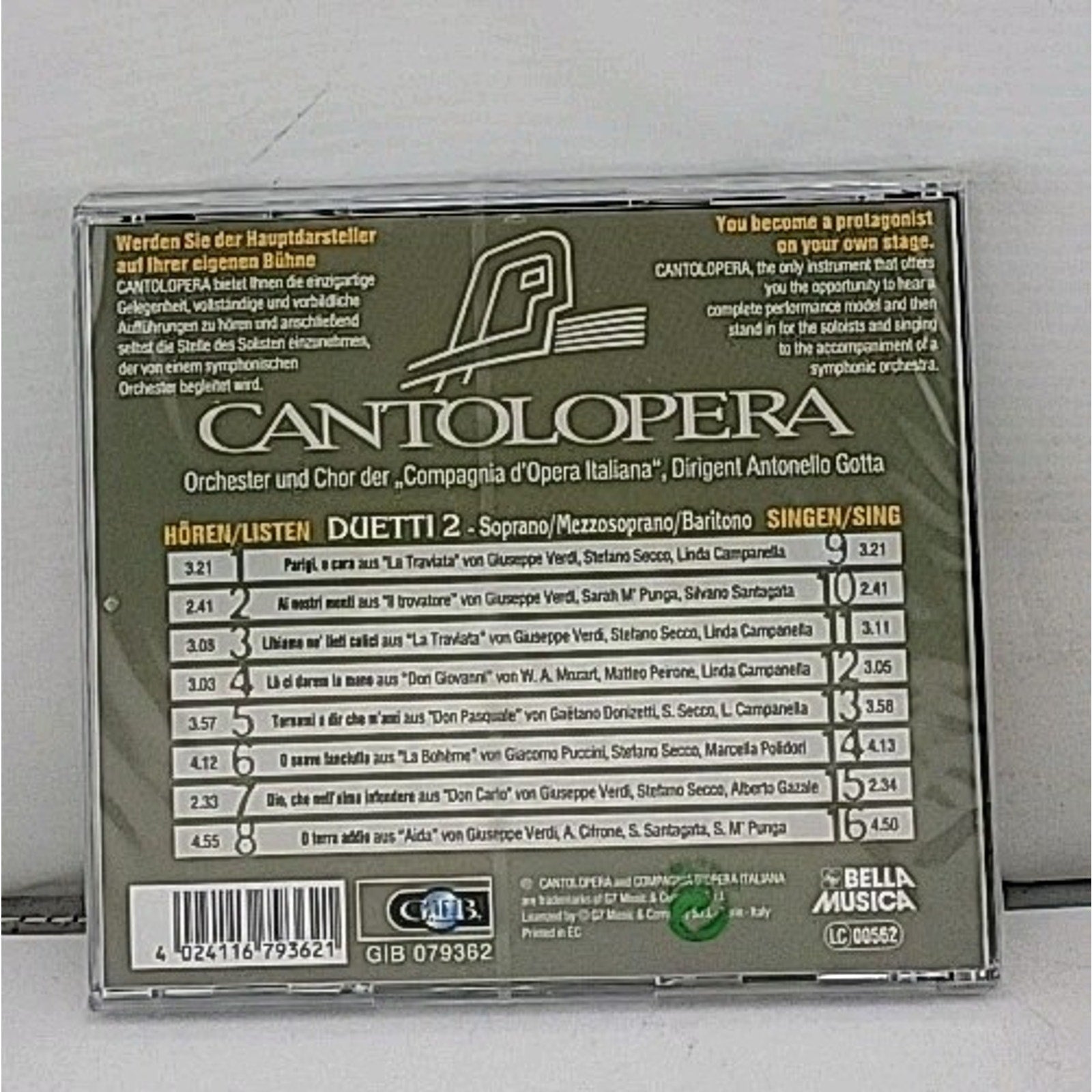 Cantolopera Duetti 2 Soprana - Oper Zum Mitsingen CD *Brand New*