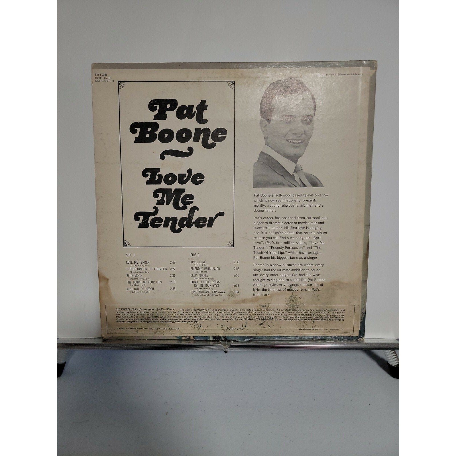 Pat Boone – Love Me Tender (Vinyl)
