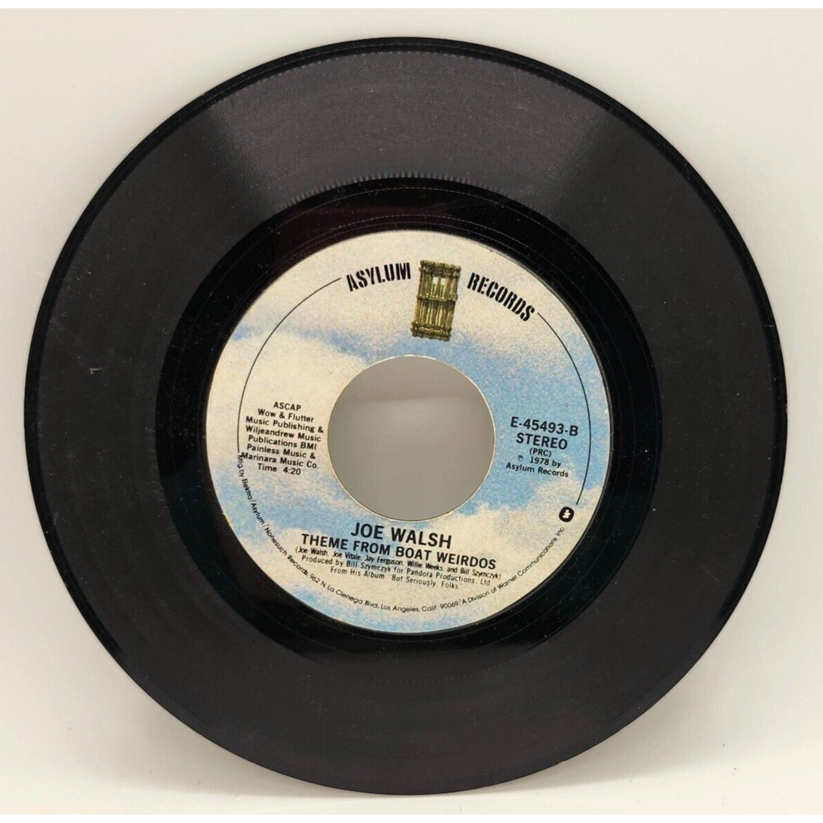 Theme from Boat Weirdos / Life's Been Good By Joe Walsh (Record) - E-45493