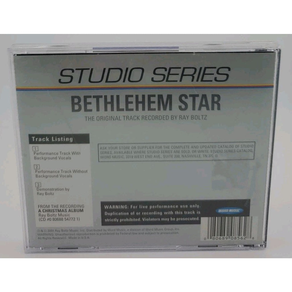 Bethlehem Star - Ray Boltz - Accompaniment Track (CD)