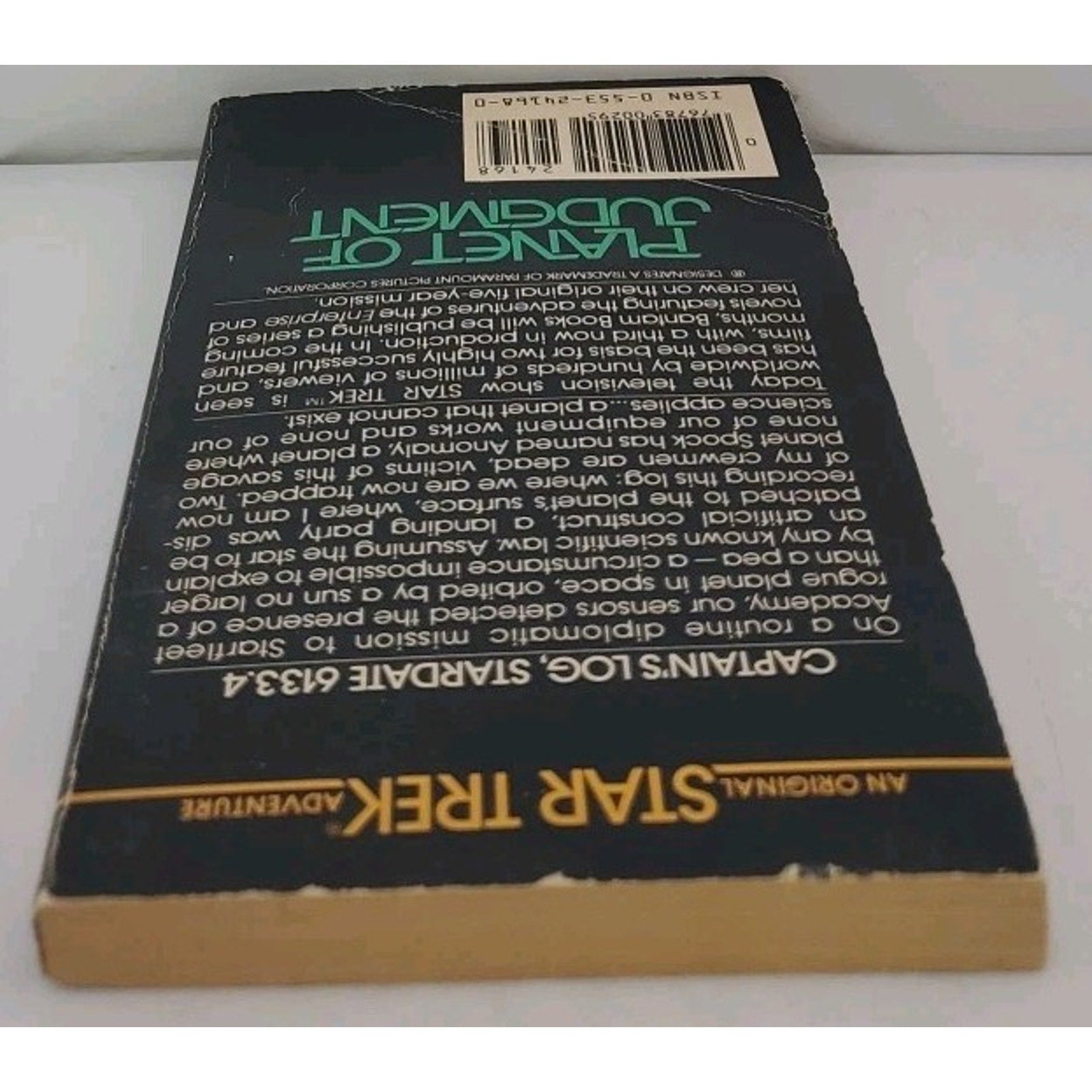 Star Trek: Planet of Judgment by Joe Haldeman 1984 Bantam Paperback