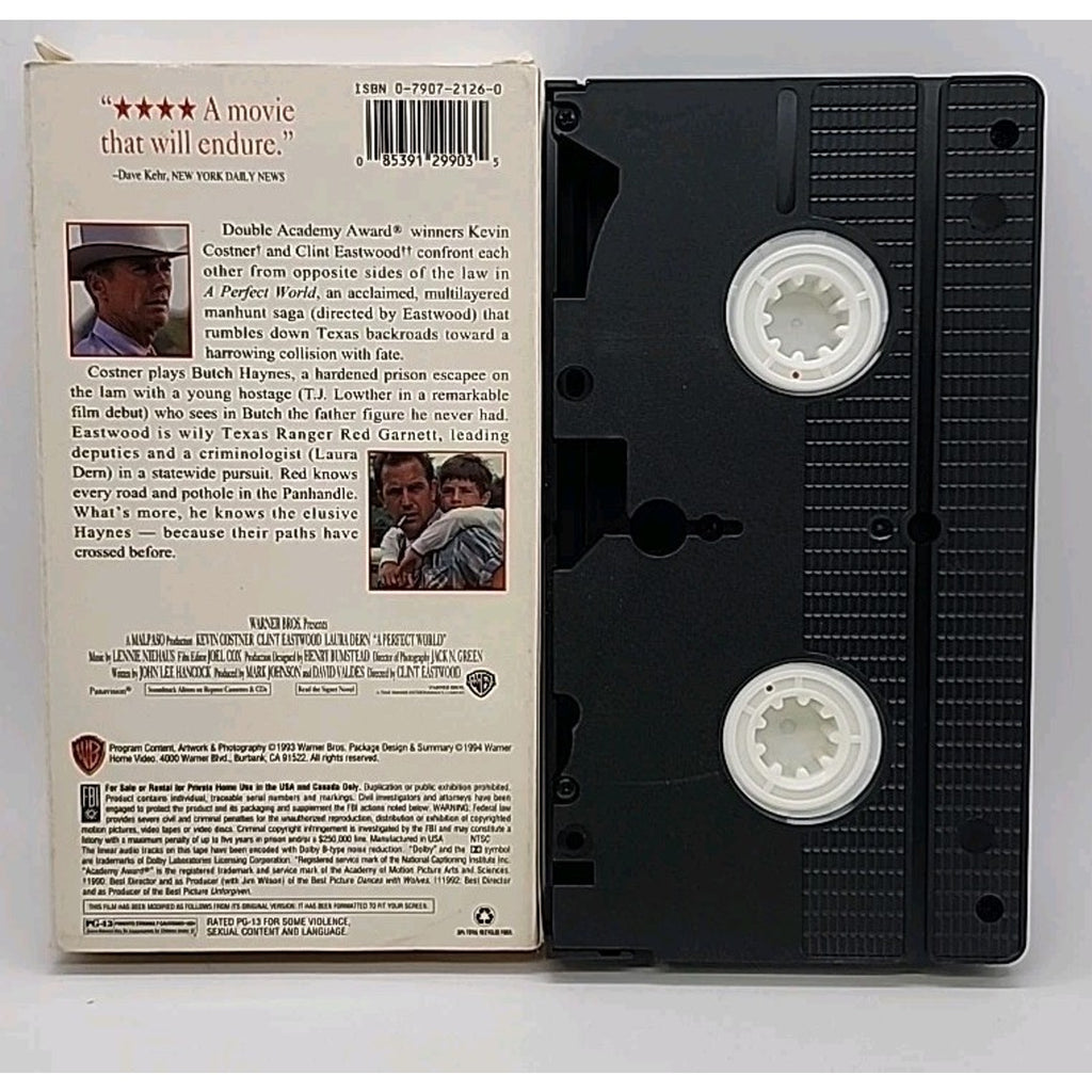 A Perfect World (VHS, 1994, Widescreen)