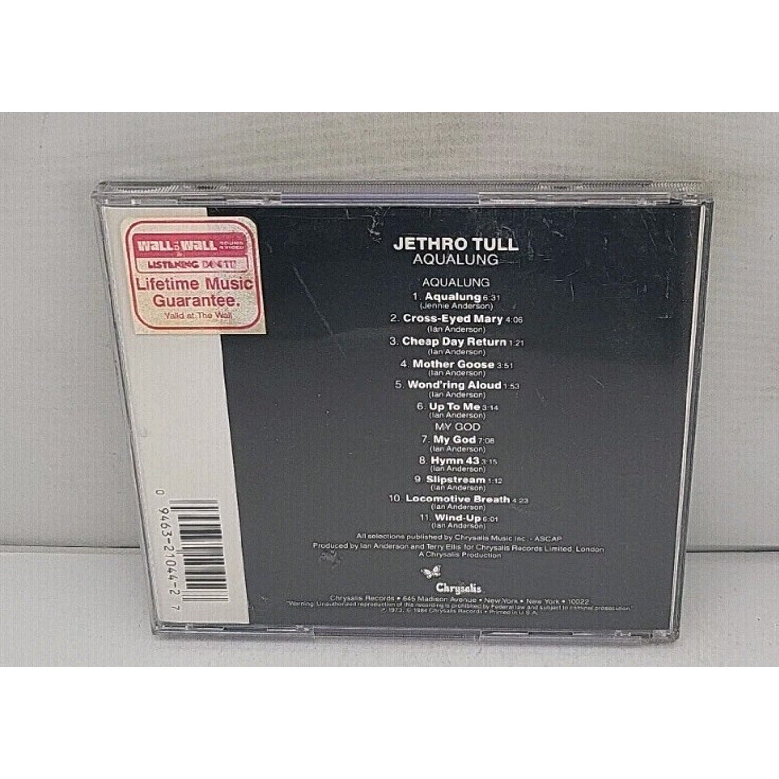Aqualung by Jethro Tull (CD, 1984, Chrysalis)