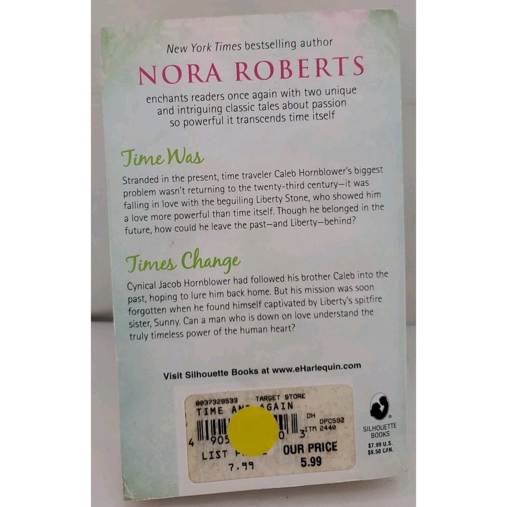 Time and Again : Time Was Times Change by Nora Roberts (2006, Paperback)