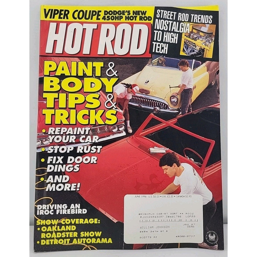 Hot Rod Magazine June 1996