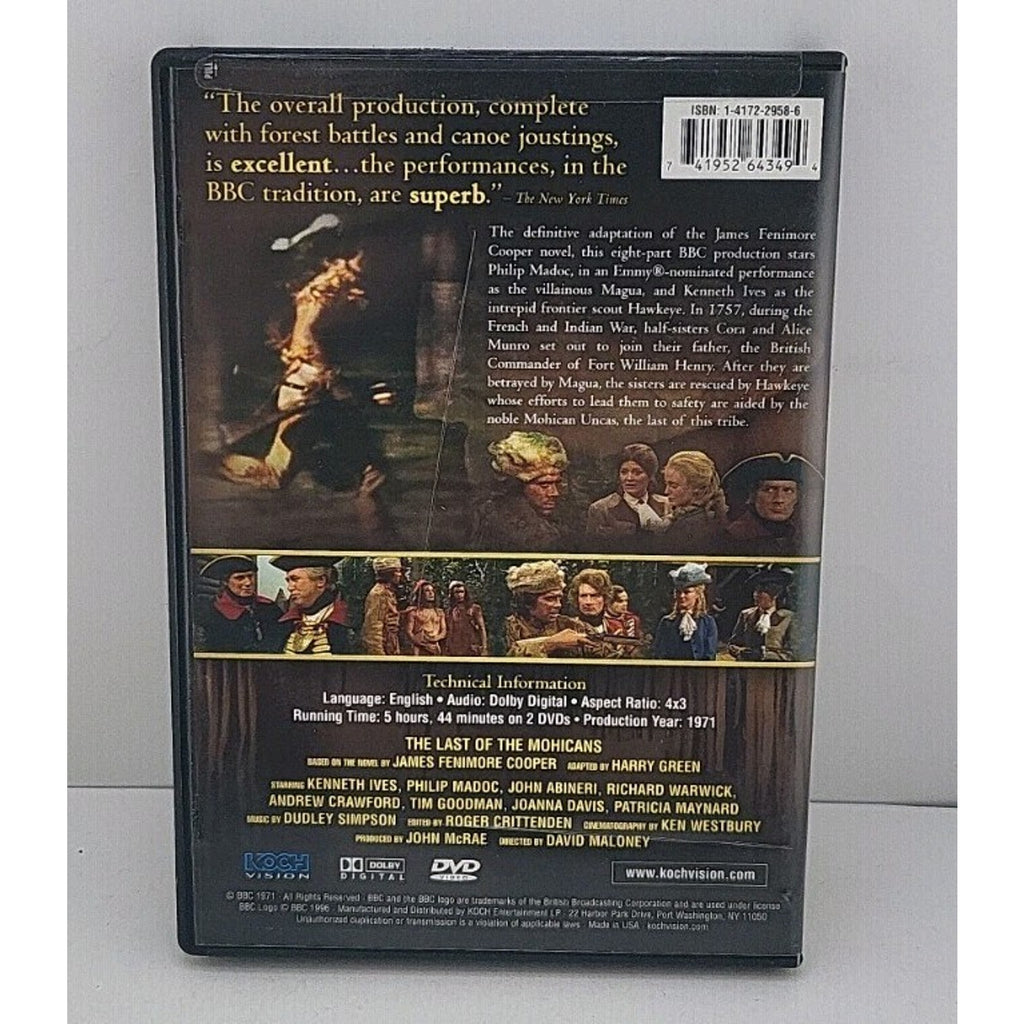 The Last of the Mohicans (DVD, 2007, 2-Disc Set)