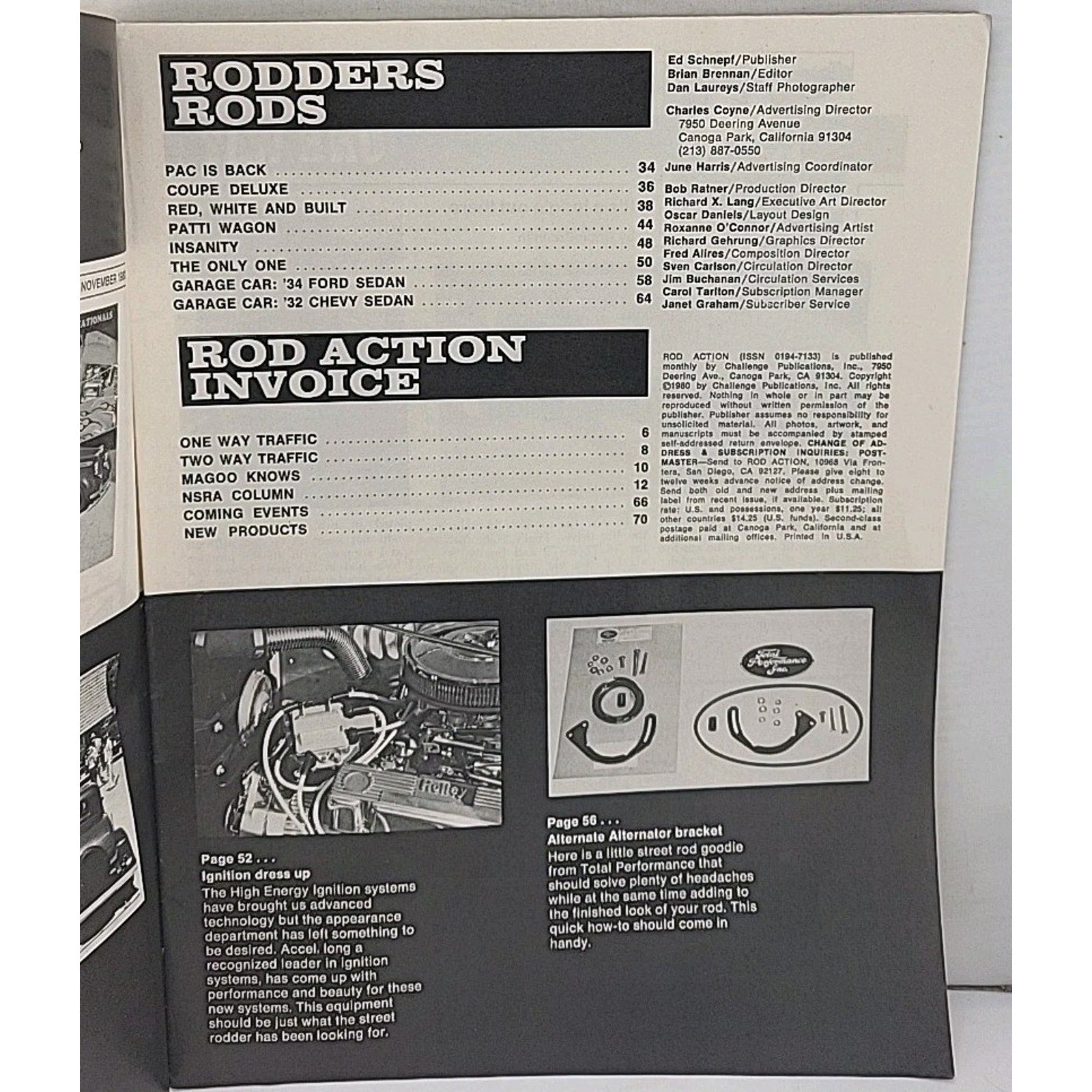 Rod Action Magazine - November 1980 - Vol. 9 No. 11