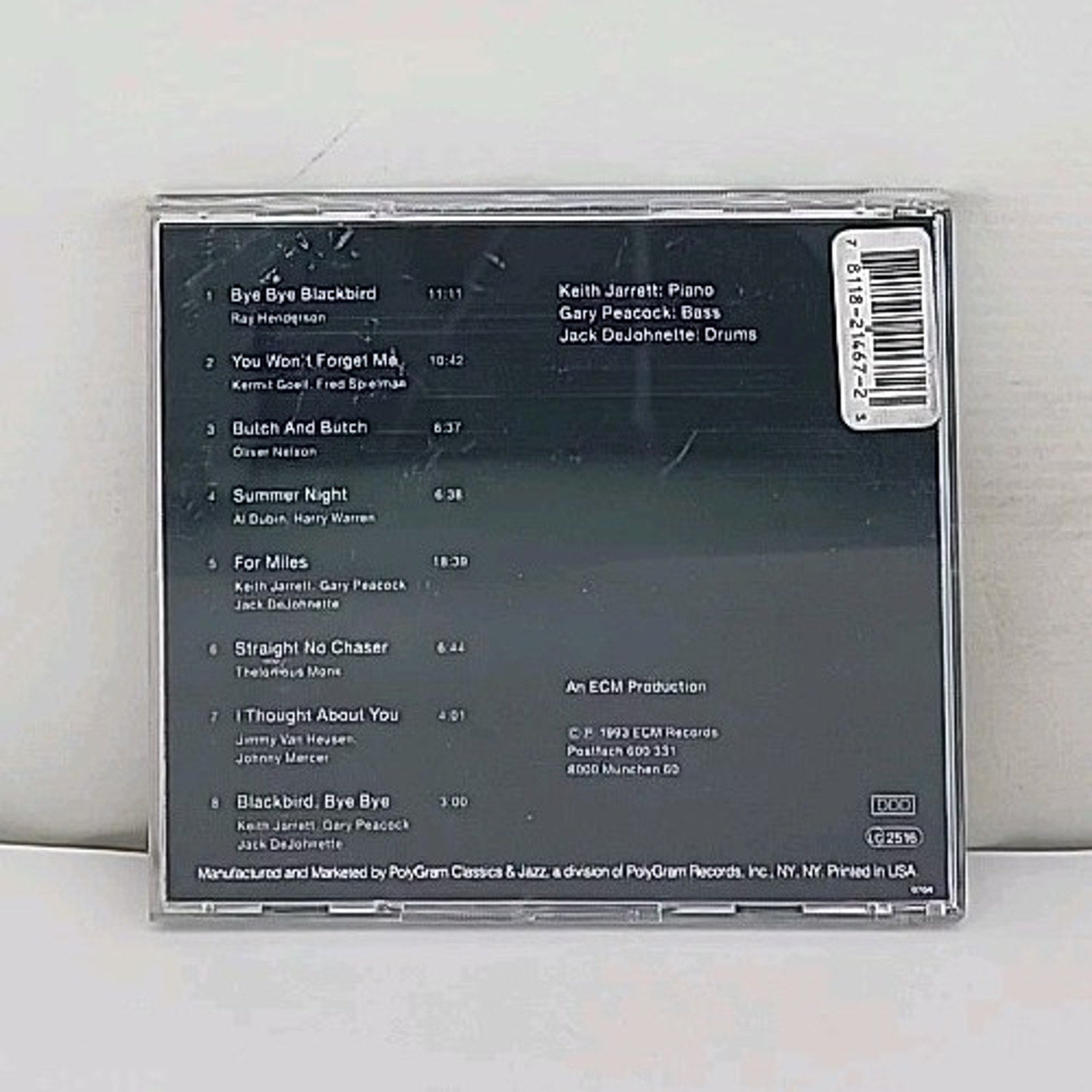Jarrett, Keith : Bye Bye Blackbird 1993 CD Collectible