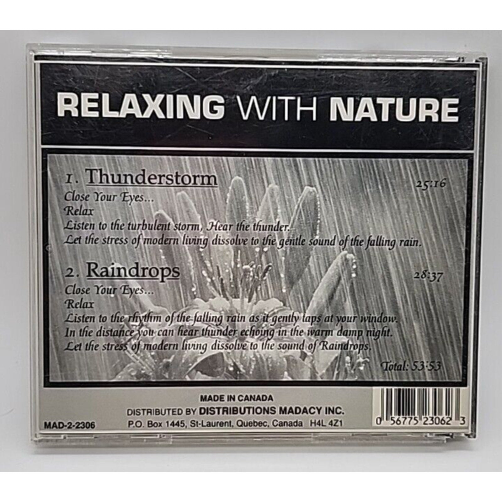 Relaxing with Nature: Thunderstorm/Raindrops by Relaxing With Nature (CD)