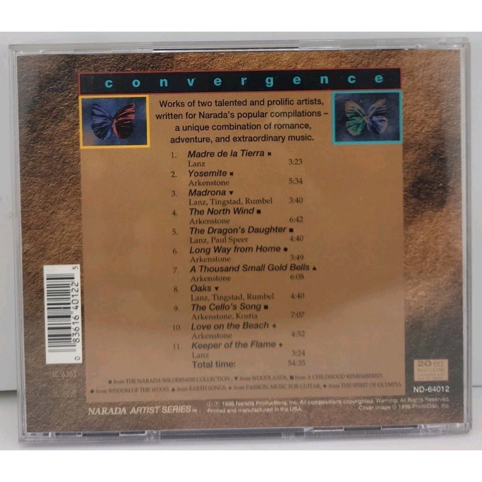 Convergence by Lanz, David / Arkenstone, David (CD, 1996)