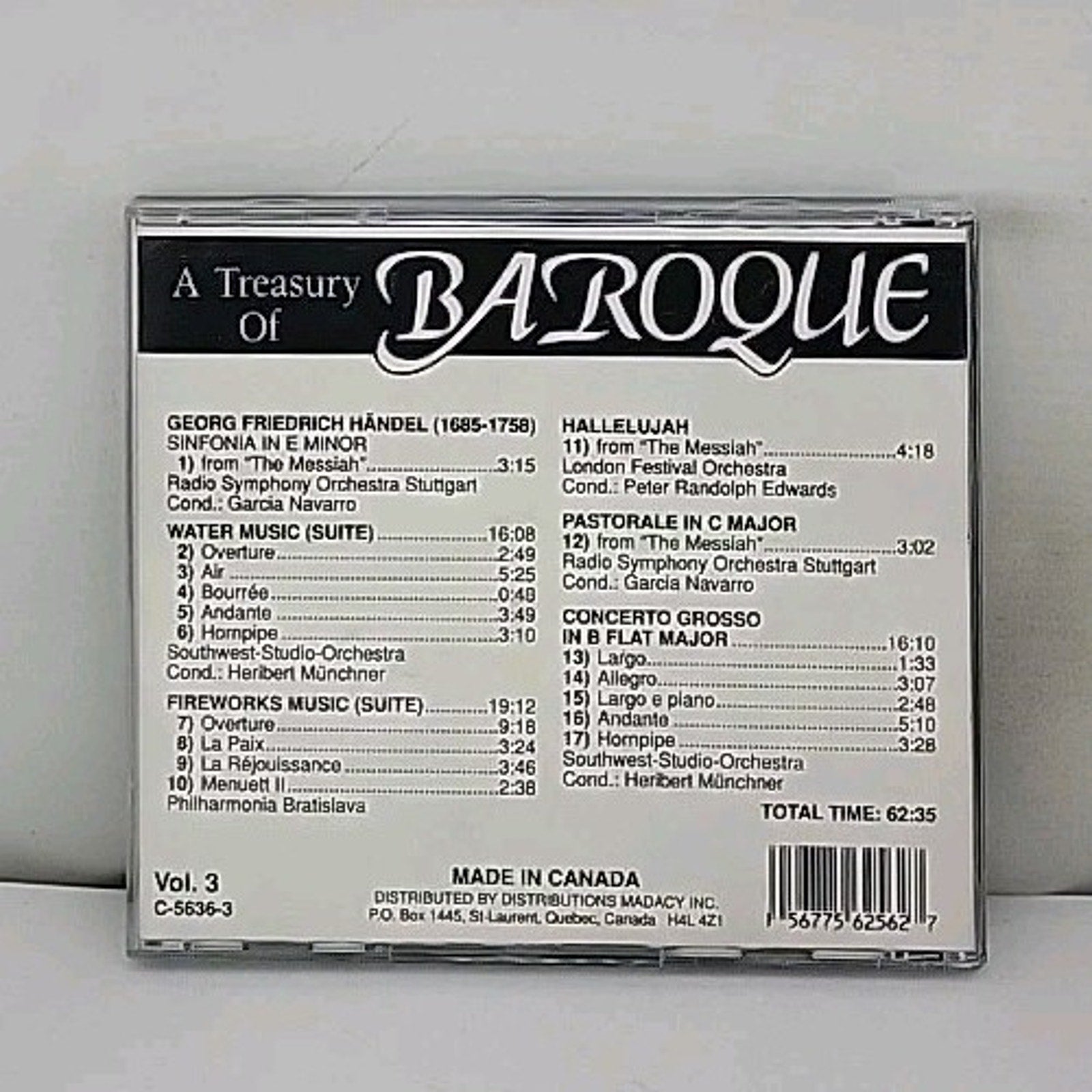Various Artists : A Treasury of Baroque - Vol. 3 CD