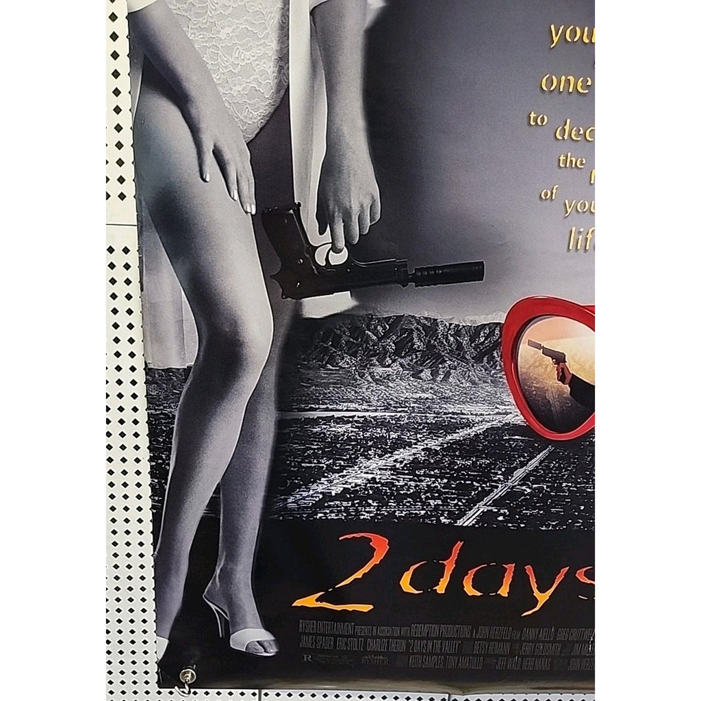 2 Days In The Valley 1996 Double-Sided Movie Poster 27x40 Terri Hatcher