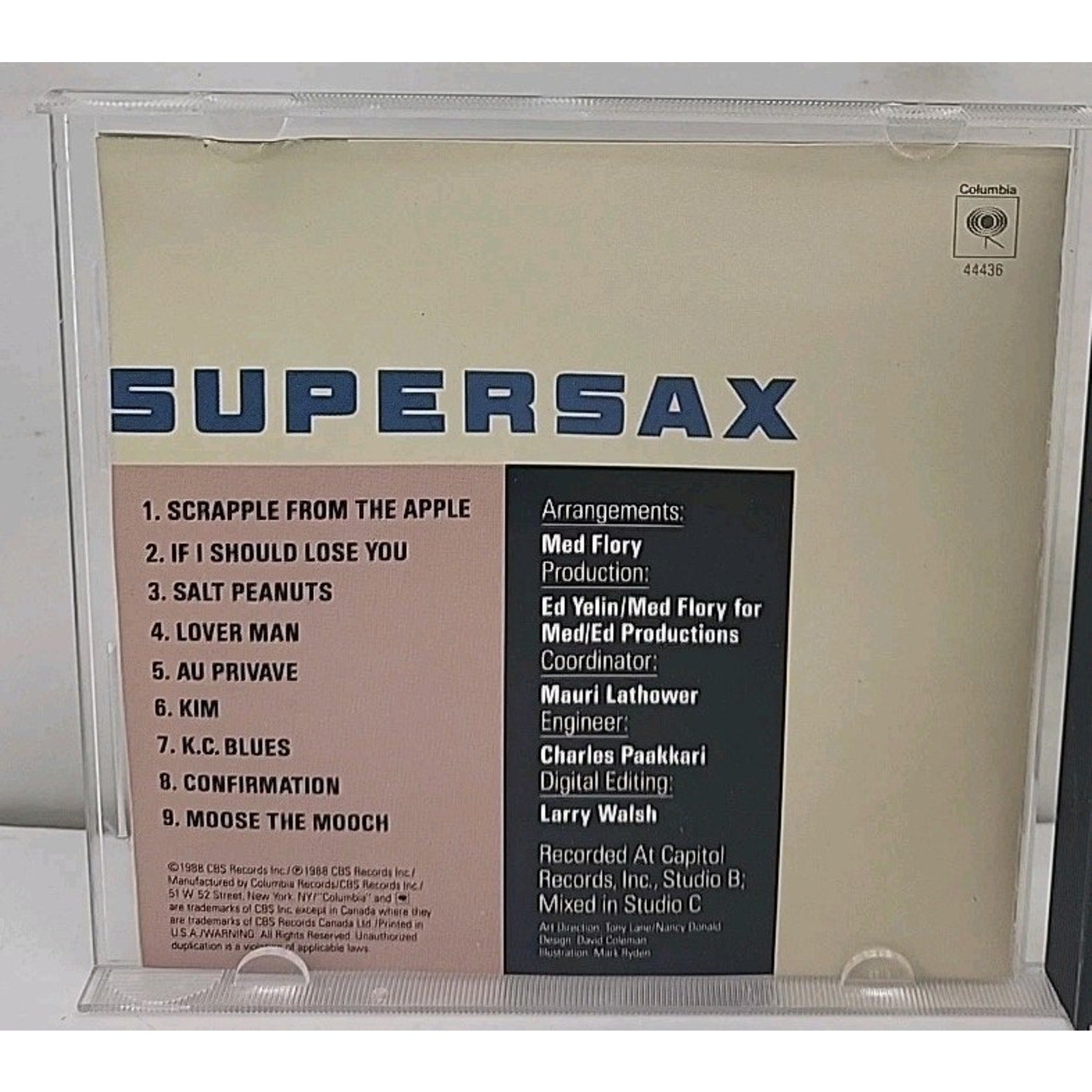 Stone Bird by Supersax (CD, Oct-1988, Columbia (USA))