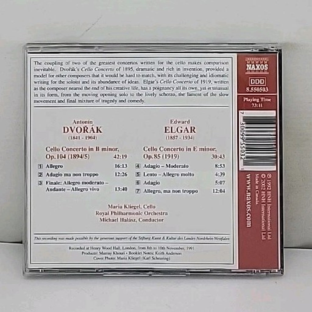 Cello Concertos by Dvorak / Elgar / Halasz / Rpo (CD, 1994)