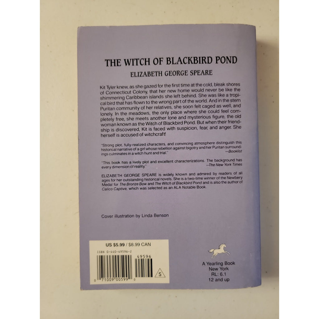 The Witch of Blackbird Pond (1988, Trade Paperback)