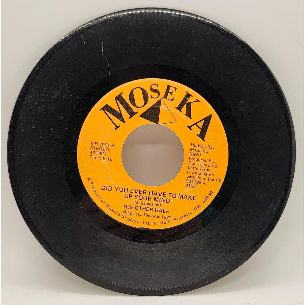 Did You Ever Have to Make Up Your Mind / Punk Polka By The Other Half (Record)