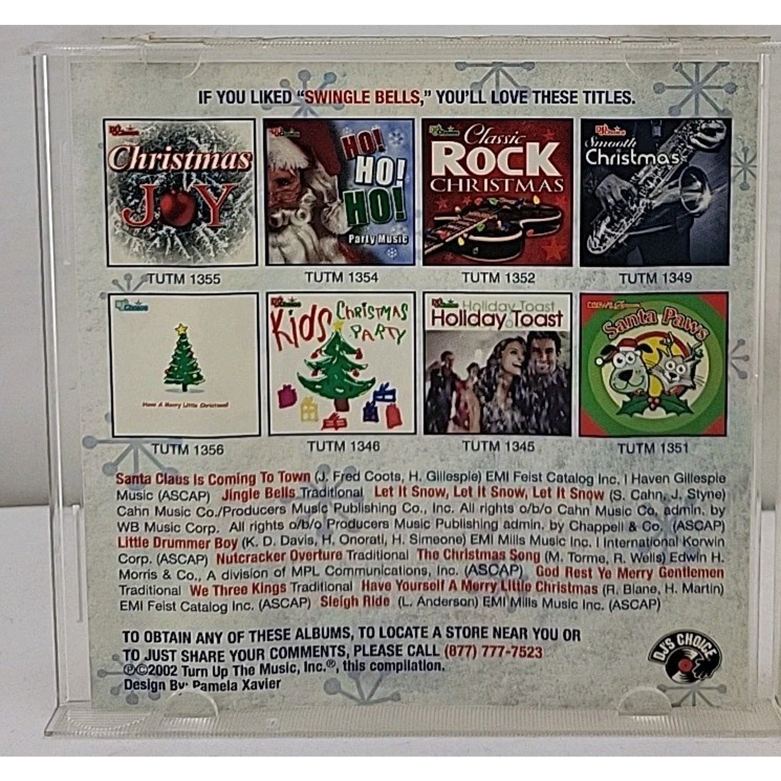 DJ's Choice: Swingle Bells by DJ's Choice (CD, Oct-2002, Turn Up the Music)