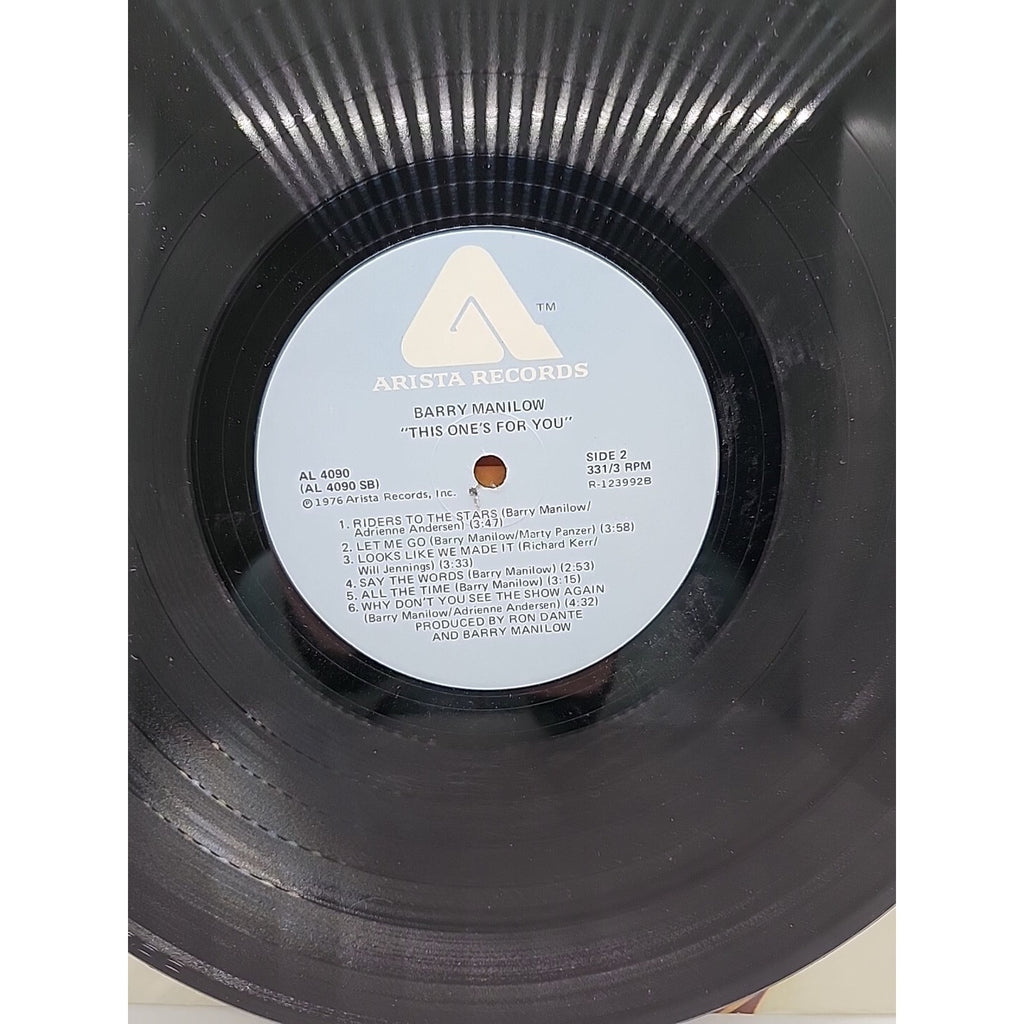 Barry Manilow This One's For You 1976 Arista Records AL 4090 (Record)