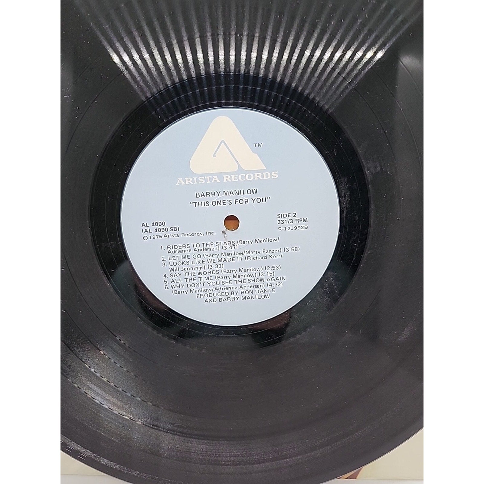 Barry Manilow This One's For You 1976 Arista Records AL 4090 (Record)