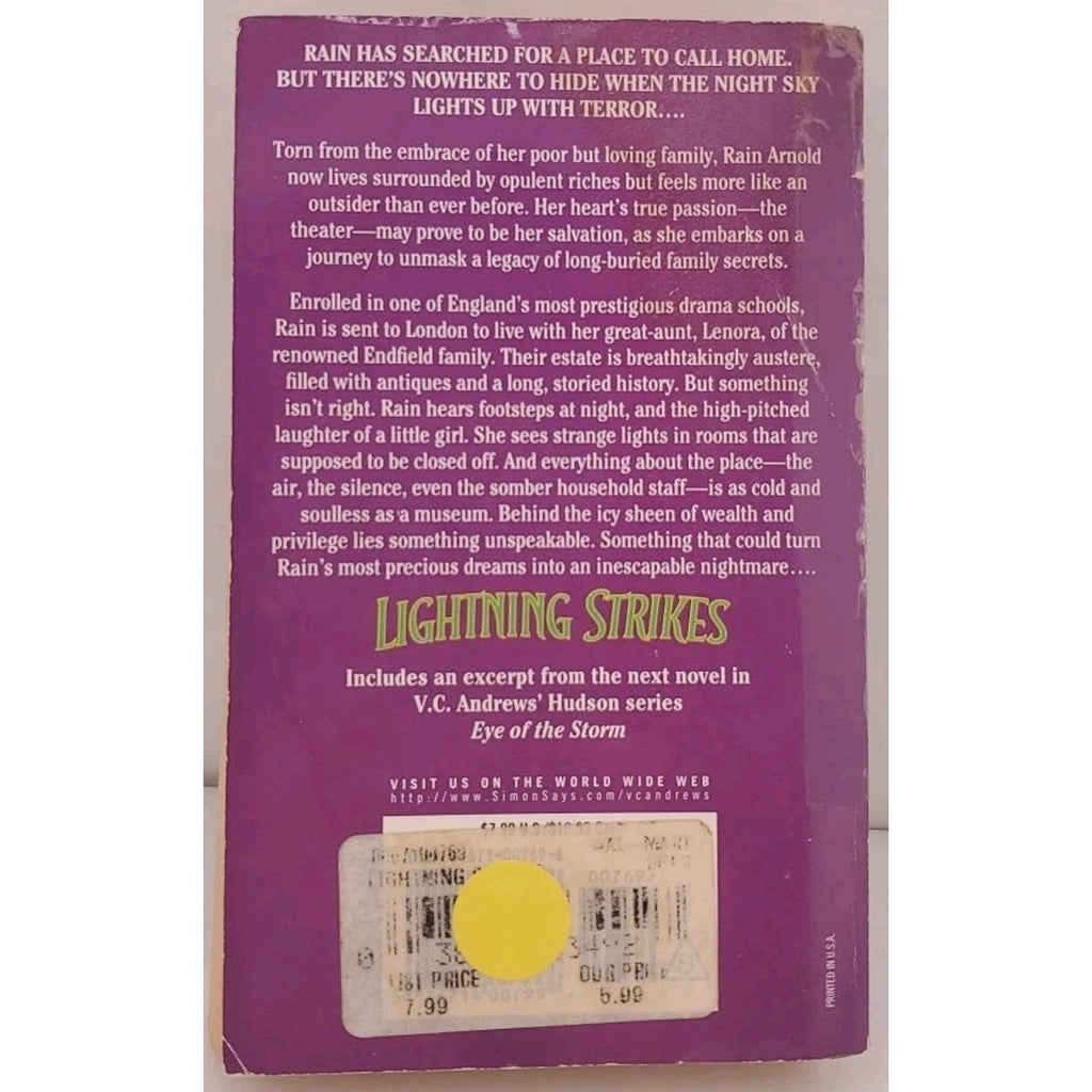 Lightning Strikes by V. C. Andrews (2000, Mass Market)